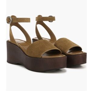 NIB Vince Phillipa Platform Sandal, Olive Wood, Women’s 8.5 (EU39)